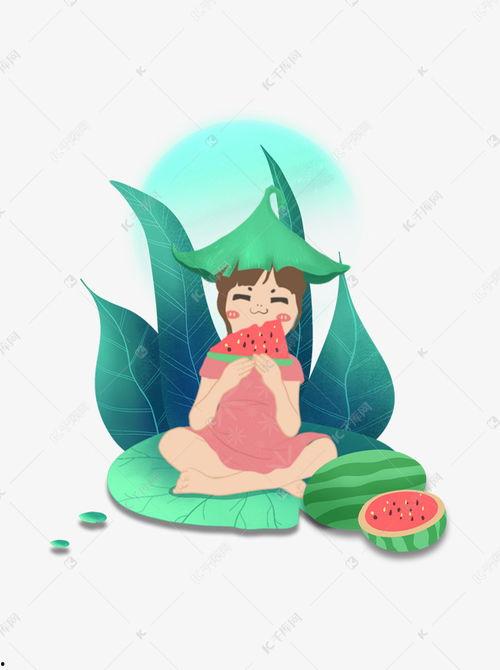 漫画乘凉吃瓜,漫画里的乘凉吃瓜时光